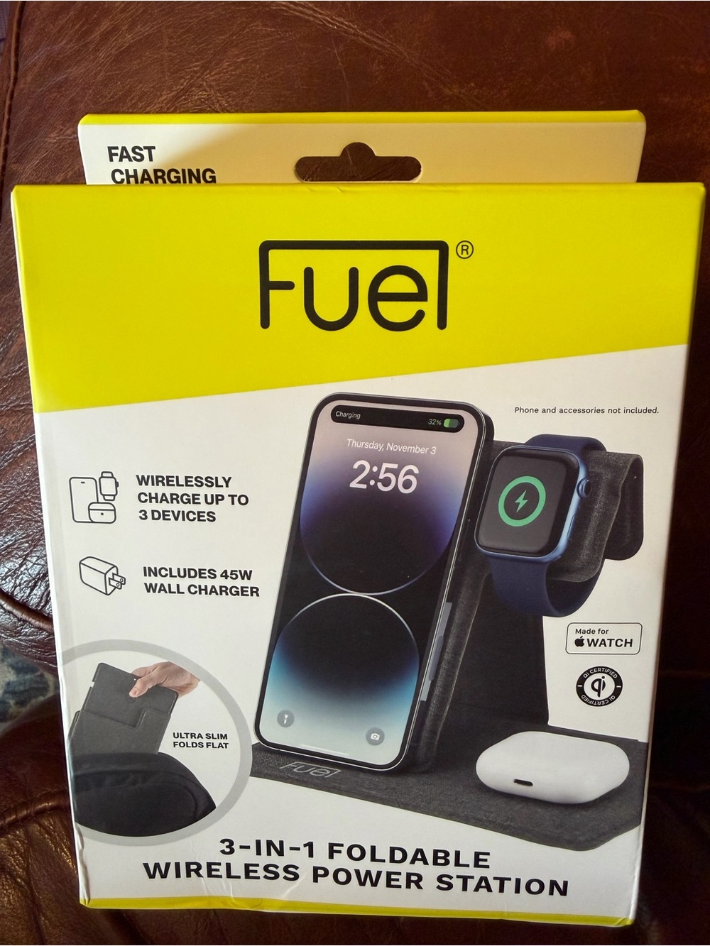 Fuel wireless charger 3- in 1 foldable brand new